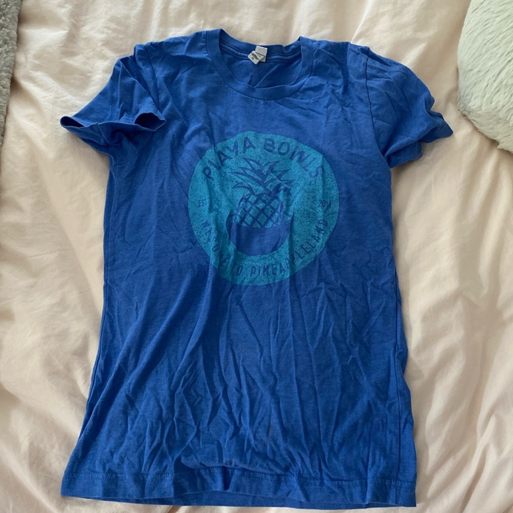 playa bowls tshirt blue
